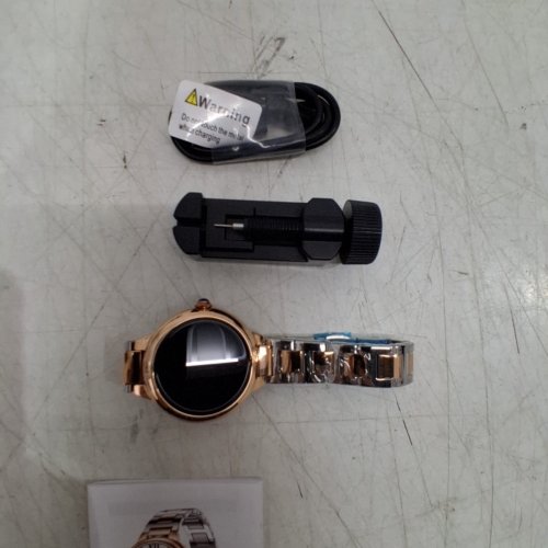SOUYIE LUXURY ROUND SMART WATCH - 1.3" - ROSE GOLD/SILVER (MODEL: H65) image 4