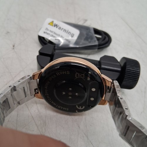 SOUYIE LUXURY ROUND SMART WATCH - 1.3" - ROSE GOLD/SILVER (MODEL: H65) image 5