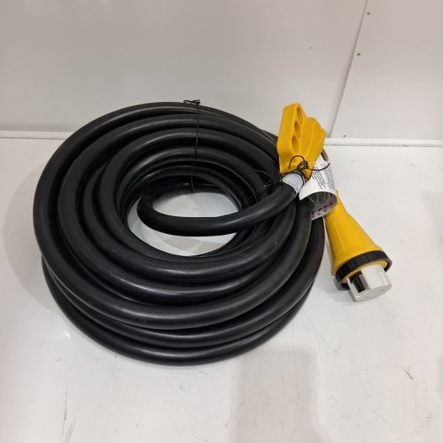 LIFE SUPPLY USA RV EXTENSION CORD WITH 4-PRONG MALE AND GRIP HANDLE, 50AMP 125V - 50FT image 4