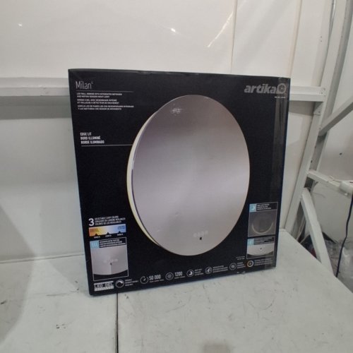 ARTIKA MILAN 3 COLOR PRESET EDGE LIT INTEGRATED DEFOGGER LED WALL MIRROR - 28" - 3000K - 5000K (MODEL: 1937960/VMIRD-MICHM-28-C1) image 8