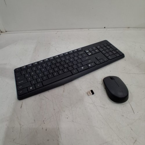 2PC LOGITECH WIRELESS KEYBOARD AND MOUSE - Black (Model: MK235) image 2