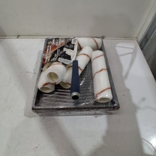7PC SIMMS PRO SELECT PAINT ROLLER KIT - 2L TRAY - 9.5" ROLLERS - WHITE (MODEL: 7777778) image 5