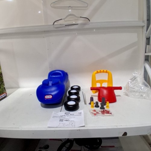 LITTLE TIKES PUSH AND RIDE RACER - BLUE/YELLOW/RED (MODEL-4861) image 2