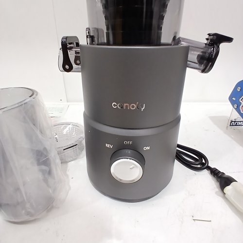 CANOLY SLOW MASTICATING COLD PRESS JUICER - 60OZ, 350W, 110 TO 120V - BLACK/GREY - (MODEL: C03) image 2