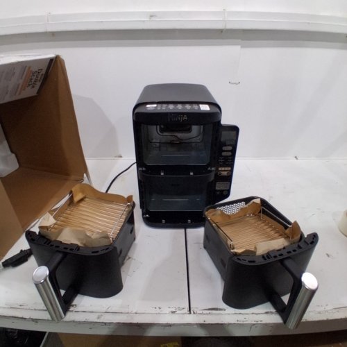 NINJA DOUBLESTACK 6-IN-1 2-BASKET TECHNOLOGY AIR FRYER - 8QT - BLACK (MODEL: SL201C) image 3