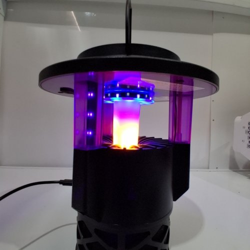 DYNATRAP LED INSECT TRAP WITH INTEGRATED SOLAR PANEL FOR UP TO 9 HOURS OPERATION - 9.18" × 9.18" × 14.63" - BLACK (MODEL: DT032-CST / 1934126) image 2