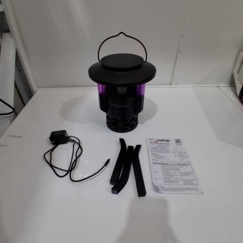 DYNATRAP LED INSECT TRAP WITH INTEGRATED SOLAR PANEL FOR UP TO 9 HOURS OPERATION - 9.18" × 9.18" × 14.63" - BLACK (MODEL: DT032-CST / 1934126) image 3