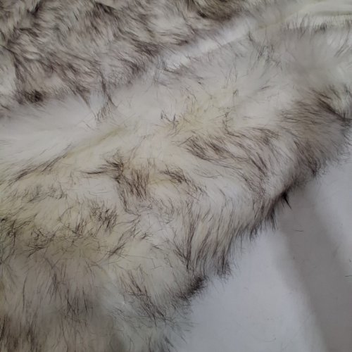 BATTILO HOME FAUX WOOL BLANKET THROW BLANKET - 4FT X 5FT - WHITE/BLACK image 5