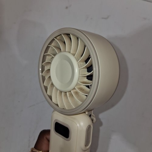 DIVEBLUES PORTABLE HANDHELD HIGH SPEED RECHARGEABLE FOLDABLE TURBO FAN - 5W - 6.67OZ - VANILLA SWIRL (MODEL: D6036) image 4