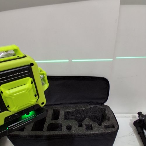 CINUSLINUS LASER LEVEL WITH TRIPOD - UP TO 165FT RANGE, 360° COVERGE - GREEN/BLACK (MODEL:360-16) image 2
