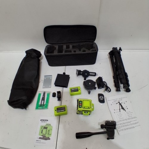CINUSLINUS LASER LEVEL WITH TRIPOD - UP TO 165FT RANGE, 360° COVERGE - GREEN/BLACK (MODEL:360-16) image 3