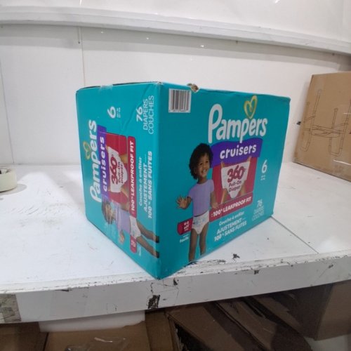 76PK PAMPERS CRUISERS 360° 100% LEAKPROOF GAP-FREE FIT DIAPERS - SIZE 6 image 2