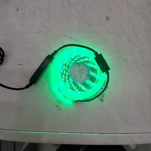 RGB LED STRIP LIGHT WITH REMOTE & ADHESIVE BACK - 5V - 4FT (BLACK) image 2