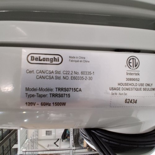 DELONGHI FULL ROOM RADIANT HEATER WITH 3 POWER LEVELS - GREY (MODEL: TRRS0715CA) image 3