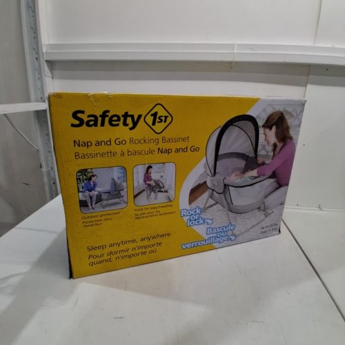 SAFETY 1ST NAP AND GO ROCKING BASSINET WITH TRAVEL BAG - NIGHTFALL HEATHER GREY (MODEL: 10503CFGRA) image 3