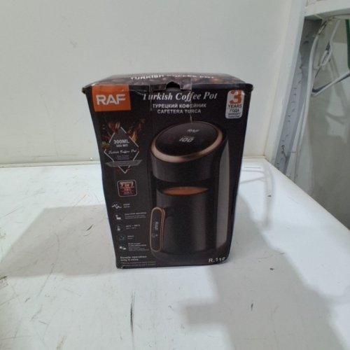 RAF DIGITAL HOME USE TURKISH COFFEE POT - 300 ML - 600W - 220-240 V - BLACK (MODEL: R.116) image 4