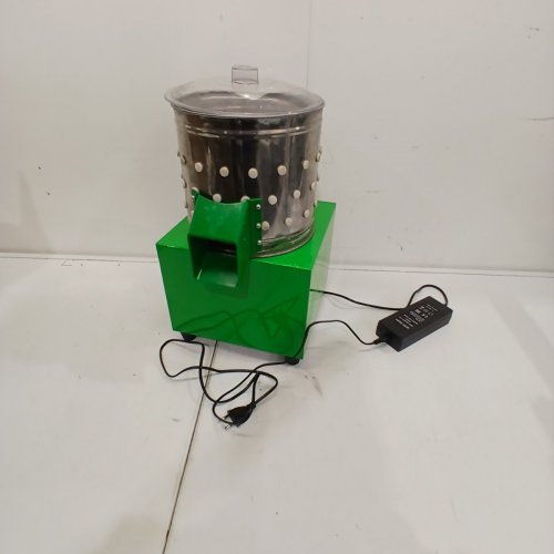 HEAVY DUTY STAINLESS STEEL CHICKEN PLUCKER POULTRY PROCESSING MACHINE - 17" - GREEN /SILVER image 4