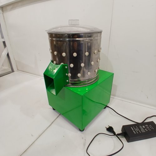 HEAVY DUTY STAINLESS STEEL CHICKEN PLUCKER POULTRY PROCESSING MACHINE - 17" - GREEN /SILVER image 8