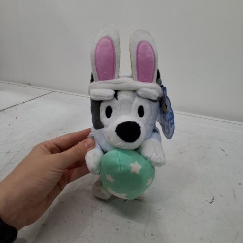 BLUEY "MUFFIN" PLUSH TOY WITH EGG AND BUNNY EARS - 7" - MULTICOLOR (MODEL:210352-C) image 2