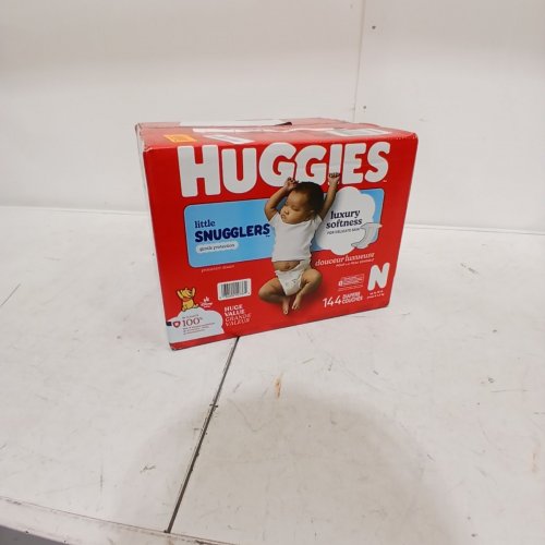 144PK HUGGIES LITTLE SNUGGLERS DIAPERS - SIZE NEWBORN image 2