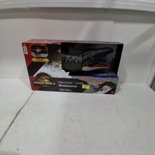 JURASSIC WORLD REBIRTH SUPER COLOSSAL MOSASAURUS DINOSAUR ACTION FIGURE - 36.6" - SWALLOWS AND STORES UP TO 20 MINI FIGURES (MODEL: JGB51/14050BV) image 2