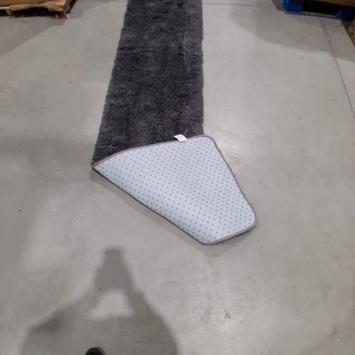 SHAG RUNNER RUG WITH NON-SLIP BACKING - 2FT X 12FT - DARK GRAY image 4