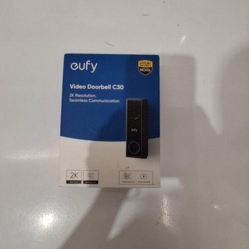 EUFY C30 INTERNAL BATTERY POWERED VIDEO DOORBELL - 2K FHD, 16:9 EXPANDED VIEW, EASY INSTALLATION, LIVE VIDEO CALL - BLACK (MODEL: T8224) image 2