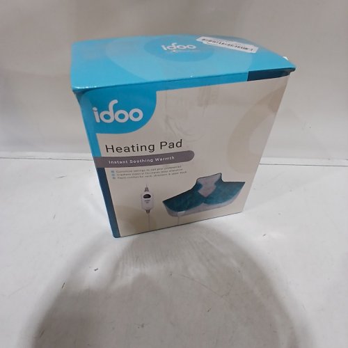 IDOO ELECTRIC HEATING PAD FOR NECK AND SHOULDER PAIN OR DISCOMFORT - 19" X 24" - BLUE image 4