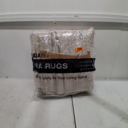WASHABLE DECORATIVE AREA RUG - 5FTX12FT - BEIGE/BROWN image 4