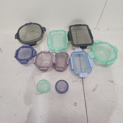 20PC ELLO COLOR LOCK MIXED MEAL PREP GLASS FOOD STORAGE CONTAINERS - ASSORTED COLORS (MODEL: 1969922) image 2