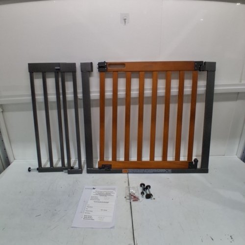 SUMMER INFANT WEST END SAFETY GATE 36-60'' WIDE 30'' TALL OAK &SLATE GREY image 2