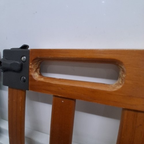 SUMMER INFANT WEST END SAFETY GATE 36-60'' WIDE 30'' TALL OAK &SLATE GREY image 5