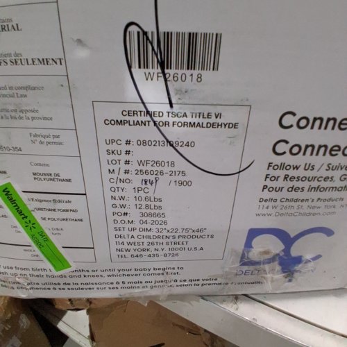 DELTA CHILDREN SWEET SLUMBER BASSINET - 18" X 32" X 45" - WHITE/GREY (MODEL: F11) image 3