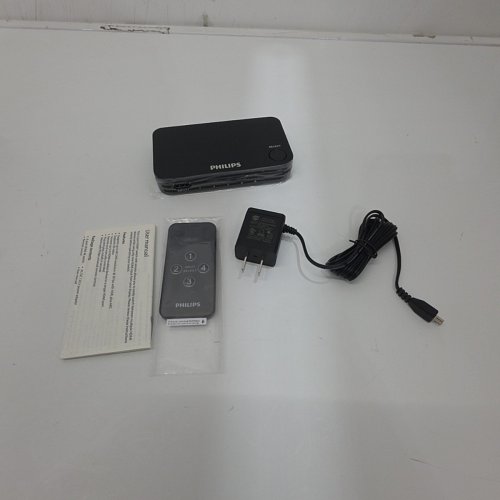 PHILIPS HDMI SWITCH WITH WIRELESS REMOTE CONTROL - UP TO 4 DEVICES - 1080P, 4K - BLACK (MODEL: SWV9484B/27) image 3