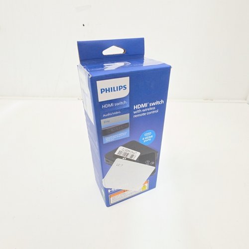 PHILIPS HDMI SWITCH WITH WIRELESS REMOTE CONTROL - UP TO 4 DEVICES - 1080P, 4K - BLACK (MODEL: SWV9484B/27) image 4