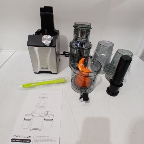 WHALL SLOW JUICER - SILVER / BLACK (MODEL: ZM1913M) image 2