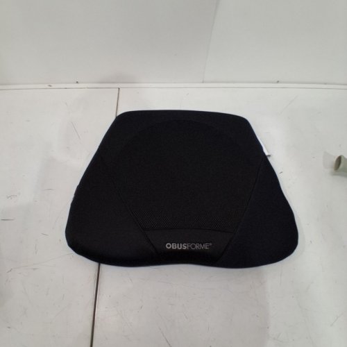 OBUSFORME CONTOURED GEL/MEMORY FOAM SEAT CUSHION - 19" X 15" - BLACK (MODEL: ST-GEL-01) image 2