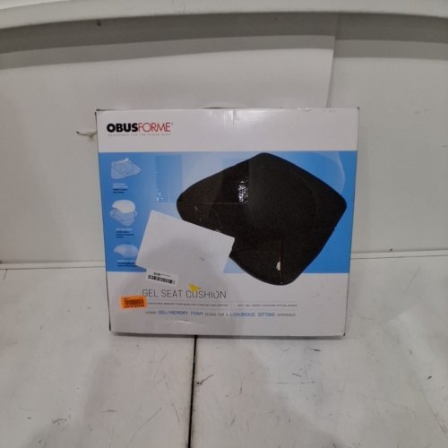 OBUSFORME CONTOURED GEL/MEMORY FOAM SEAT CUSHION - 19" X 15" - BLACK (MODEL: ST-GEL-01) image 3