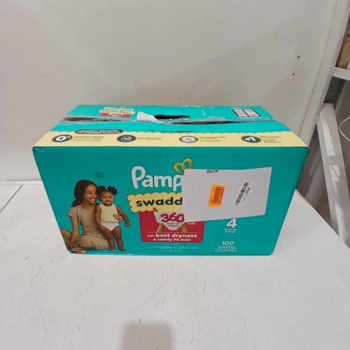 96PK PAMPERS SWADDLERS 100% LEAKPROOF DISPOSABLE BABY DIAPERS - SIZE 4 image 4