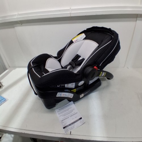 GRACO SNUGRIDE SNUGLOCK 35 INFANT CAR SEAT FOR BABIES/INFANTS UP TO 35LBS WESTON FASHION - GREY / BLACK (MODEL: 2051603) image 3