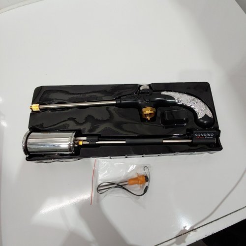 SUNIQFYRE PROPANE TORCH WITH DETACHABLE HANDLE - *TANK NOT INCLUDED* - BLACK/SILVER (MODEL: GF-8016) image 2