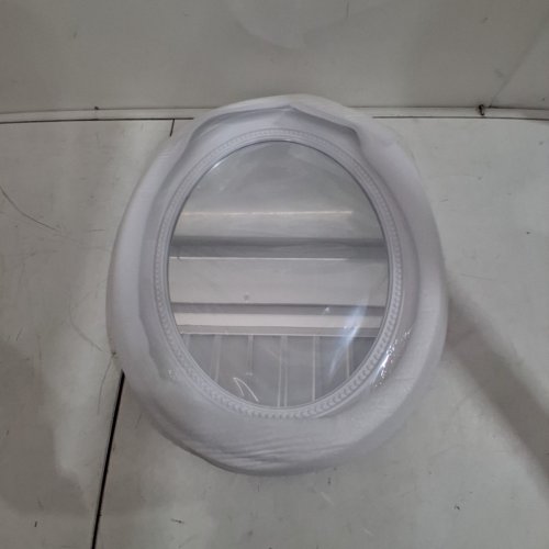 FUNEROM OVAL BATHROOM MIRROR - 20" X 16" - WHITE image 3