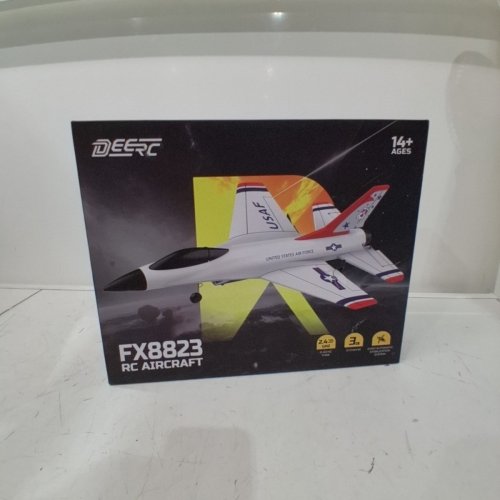 DEERC F16 THUNDERBIRDS RC AIRCRAFT - 2.4 GHZ, 3 CHANNEL - WHITE / RED / BLACK (MODEL: FX8823) image 2