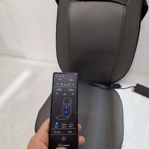 SNAILAX SHIATSU HEATED NECK, SHOULDERS & FULL BACK ROLLING MASSAGER- GREY (MODEL: SL-233) image 2