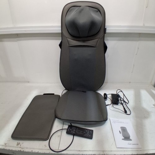 SNAILAX SHIATSU HEATED NECK, SHOULDERS & FULL BACK ROLLING MASSAGER- GREY (MODEL: SL-233) image 3