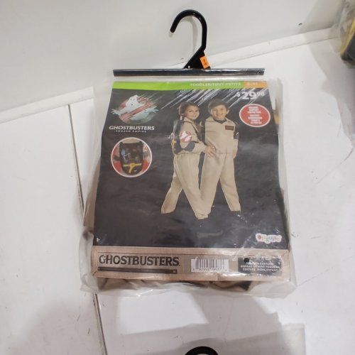 2PC TODDLER DISGUISE GHOSTBUSTERS FROZEN EMPIRE COSTUME - 3T-4T TAN image 2