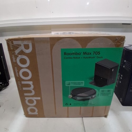 IROBOT ROOMBA MAX 705 ROBOT VACUUM AND MOP WITH SMART NAVIGATION AND AUTOWASH DOCK - BLACK (MODEL: X185020) image 17