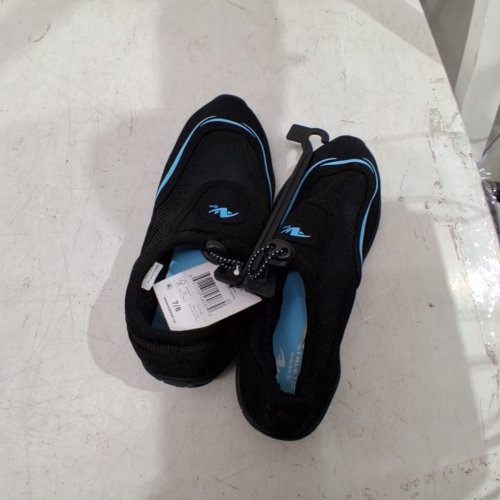 WOMEN'S ATHLETIC WORKS WATER SHOES - 7/8 - BLACK / BLUE (STYLE: 24WATERY25) image 3