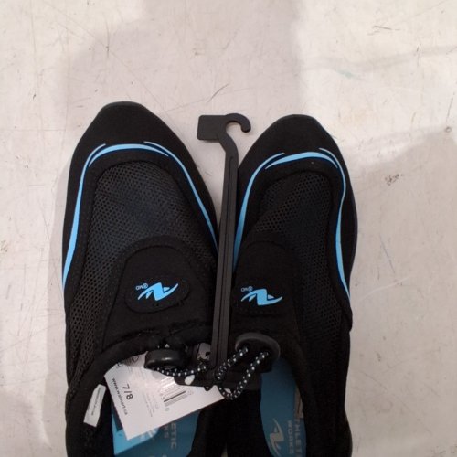 WOMEN'S ATHLETIC WORKS WATER SHOES - 7/8 - BLACK / BLUE (STYLE: 24WATERY25) image 5