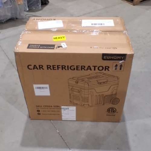 EUHOMY ELECTRIC COOLER CAR REFRIGERATOR - 12V - 53QT - BLACK - (MODEL: CF018-50BL-CAEH) image 9